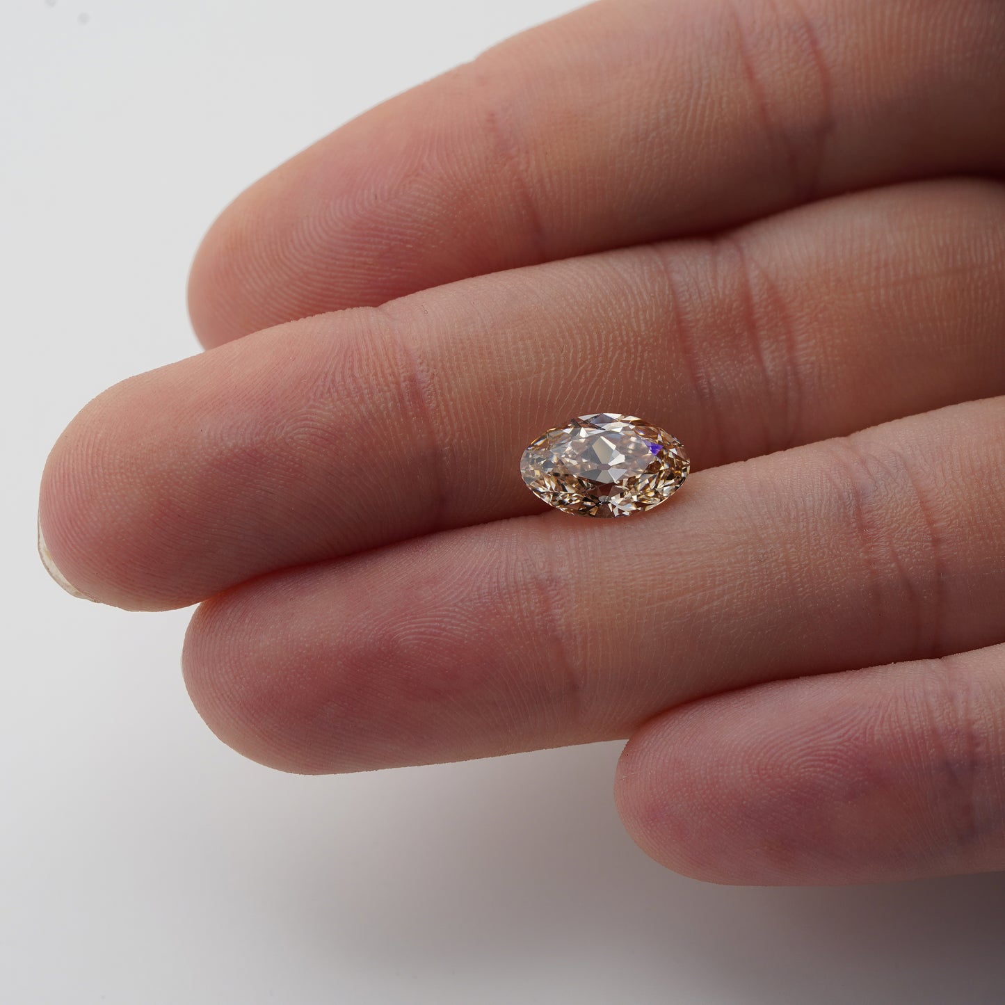 2.43ct Moval Old Mine Cut VS1 C3