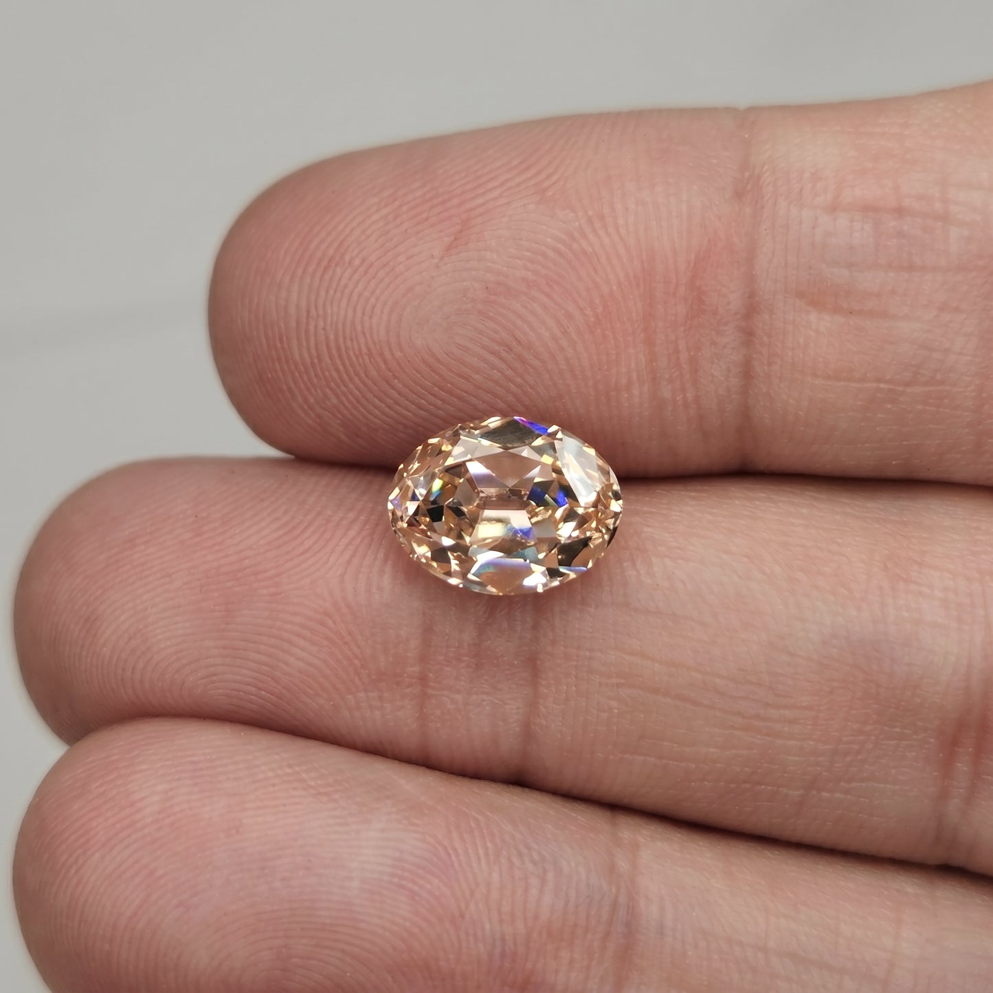 3.06ct Oval Old Mine Cut VS2 C2