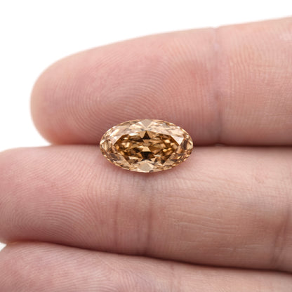 3.28ct Oval Old Mine Cut VS2 C2