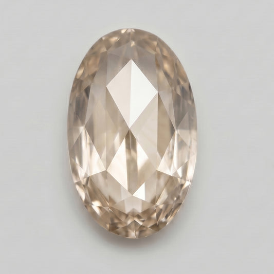 2.22ct Oval Rosecut Cut C3 VS