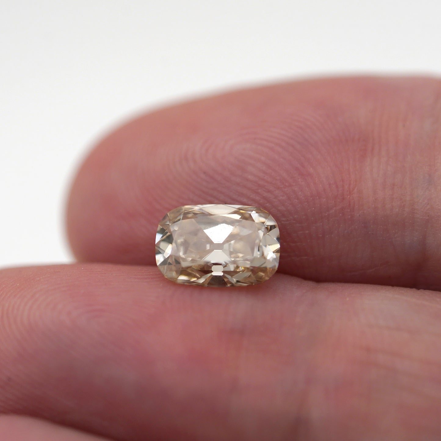 1.63ct Cushion Long Old Mine Cut VS1 C2