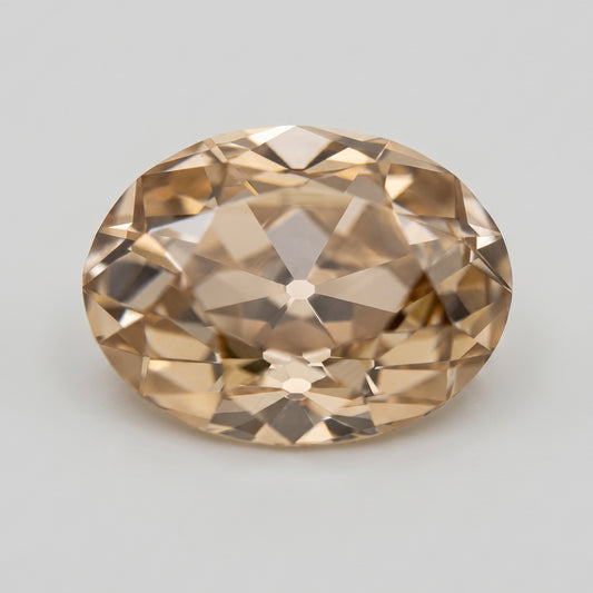 3.88ct Oval Old Mine Cut C3 (Fancy Brown) VS1