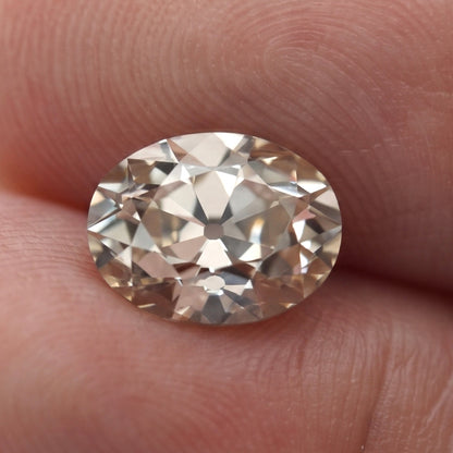 2.74ct Oval Old Mine Cut C2 VS1
