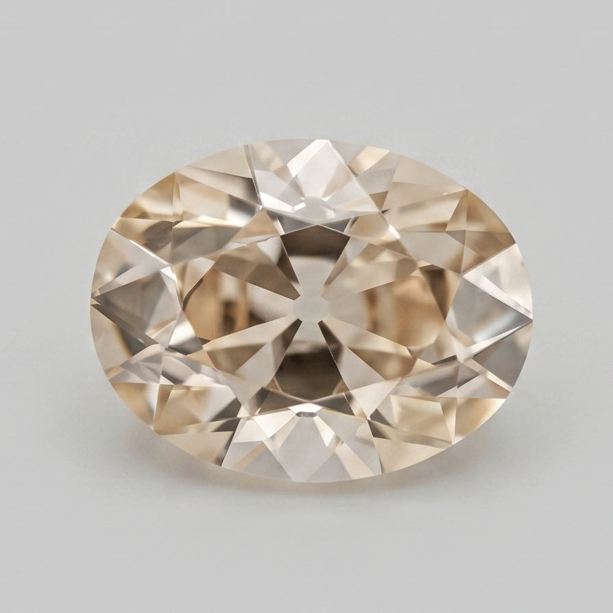 2.74ct Oval Old Mine Cut C2 VS1