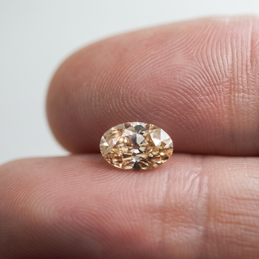 1.33ct Oval Old Mine Cut C2 VS1