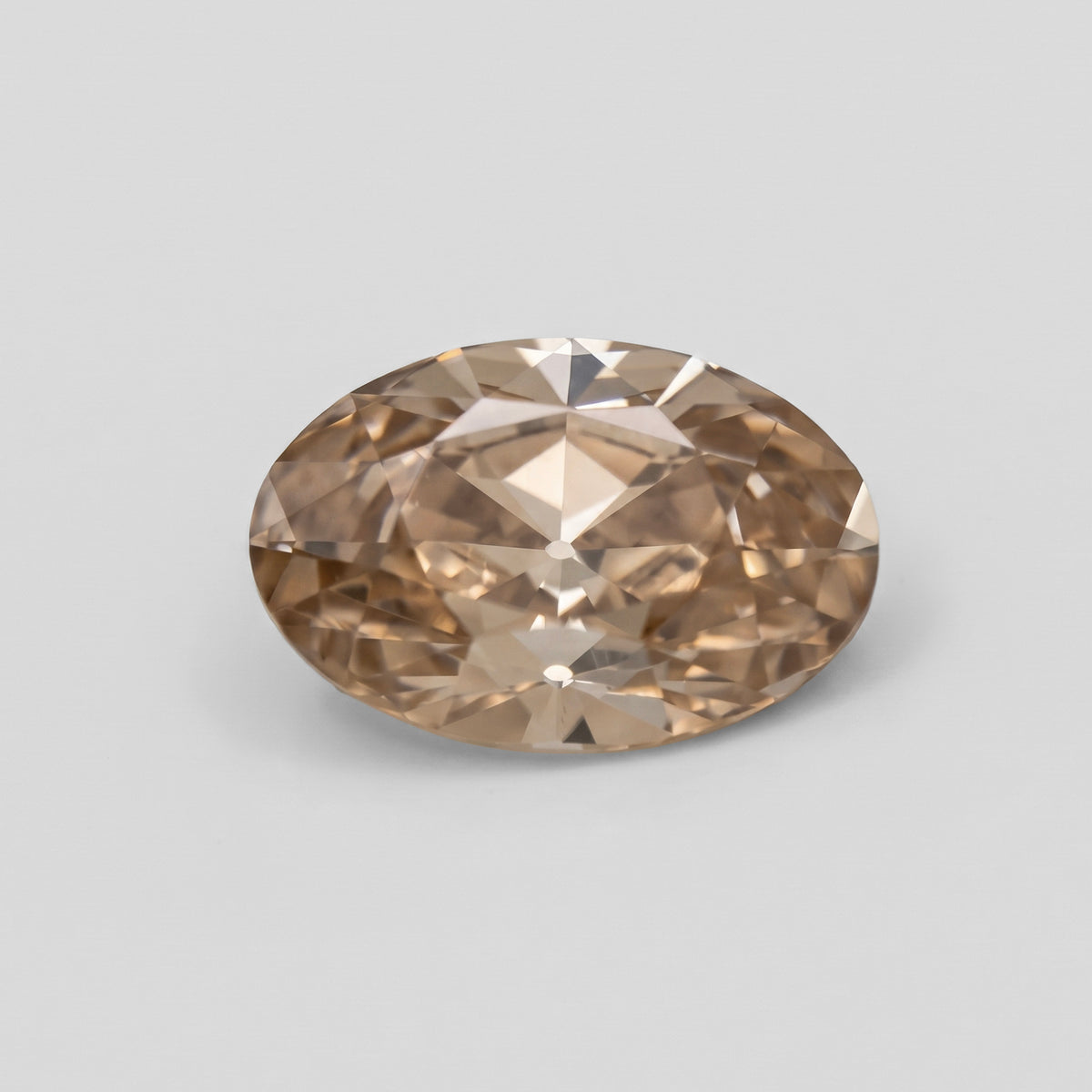 2.97ct Oval Old Mine Cut C3 Peachy VS1
