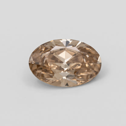 2.97ct Oval Old Mine Cut C3 Peachy VS1