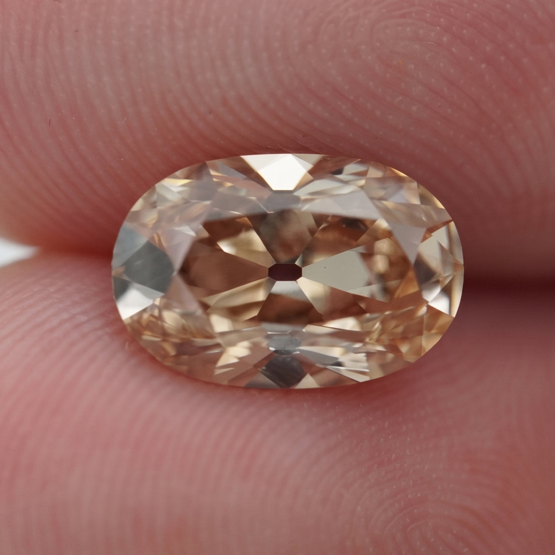 2.87ct Oval Old Mine Cut C3 VS1