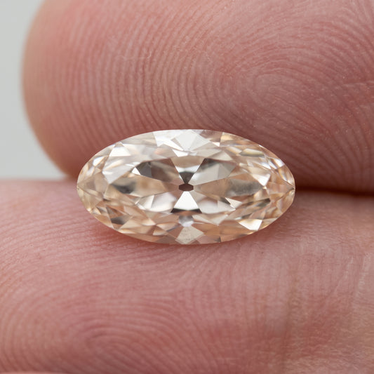 2.23ct Moval Old Mine Cut C3 VS1