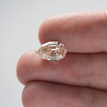 3.67ct Pear Stepcut C2 VS1