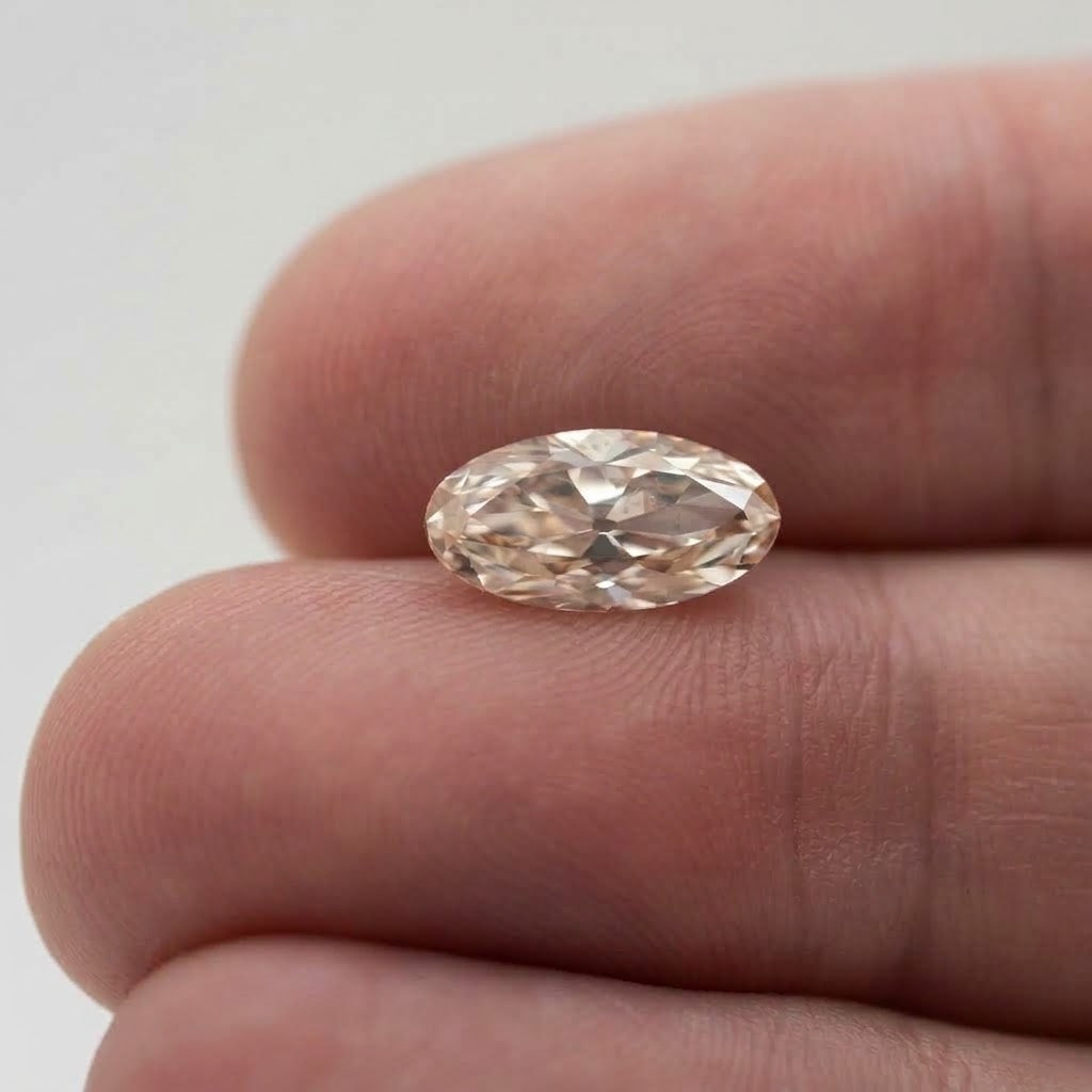 2.23ct Moval Old Mine Cut C2 VS1