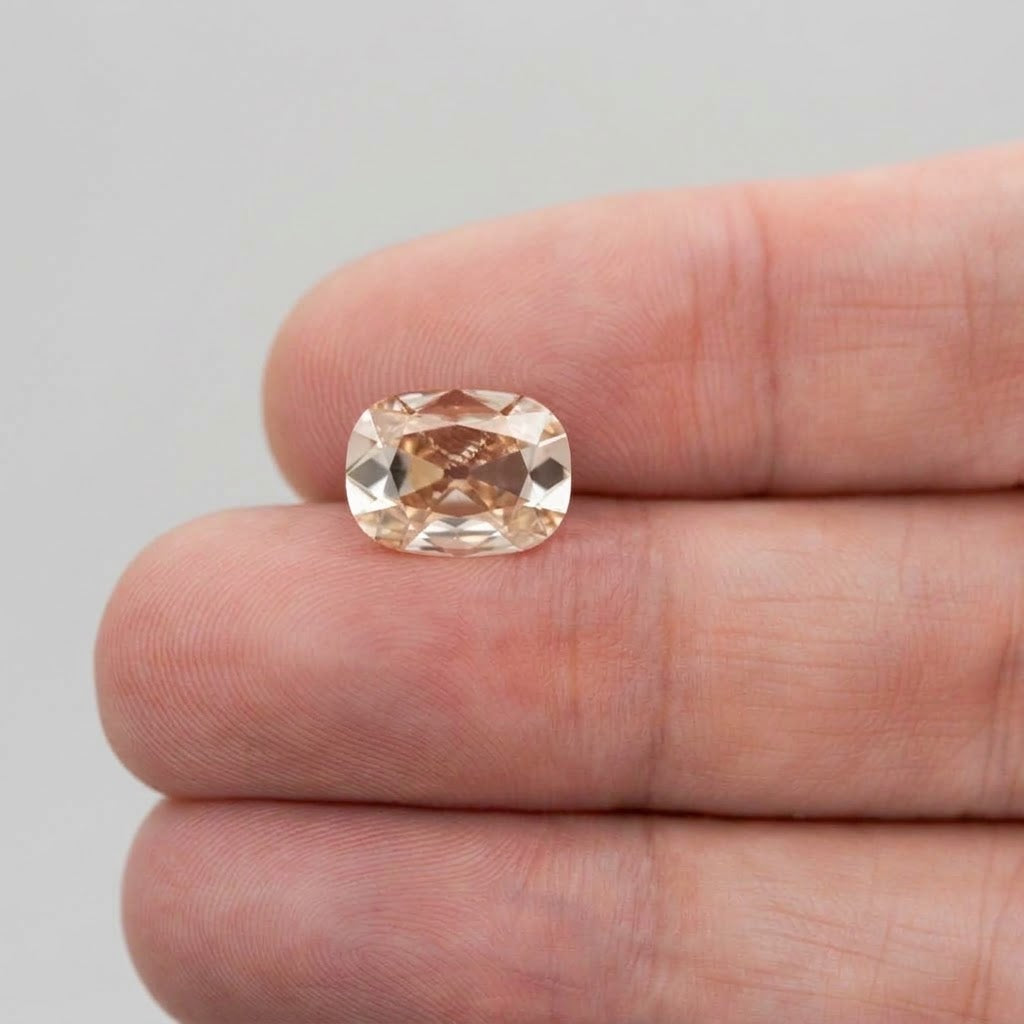 3.06ct Cushion Long Old Mine Cut C3 VS1