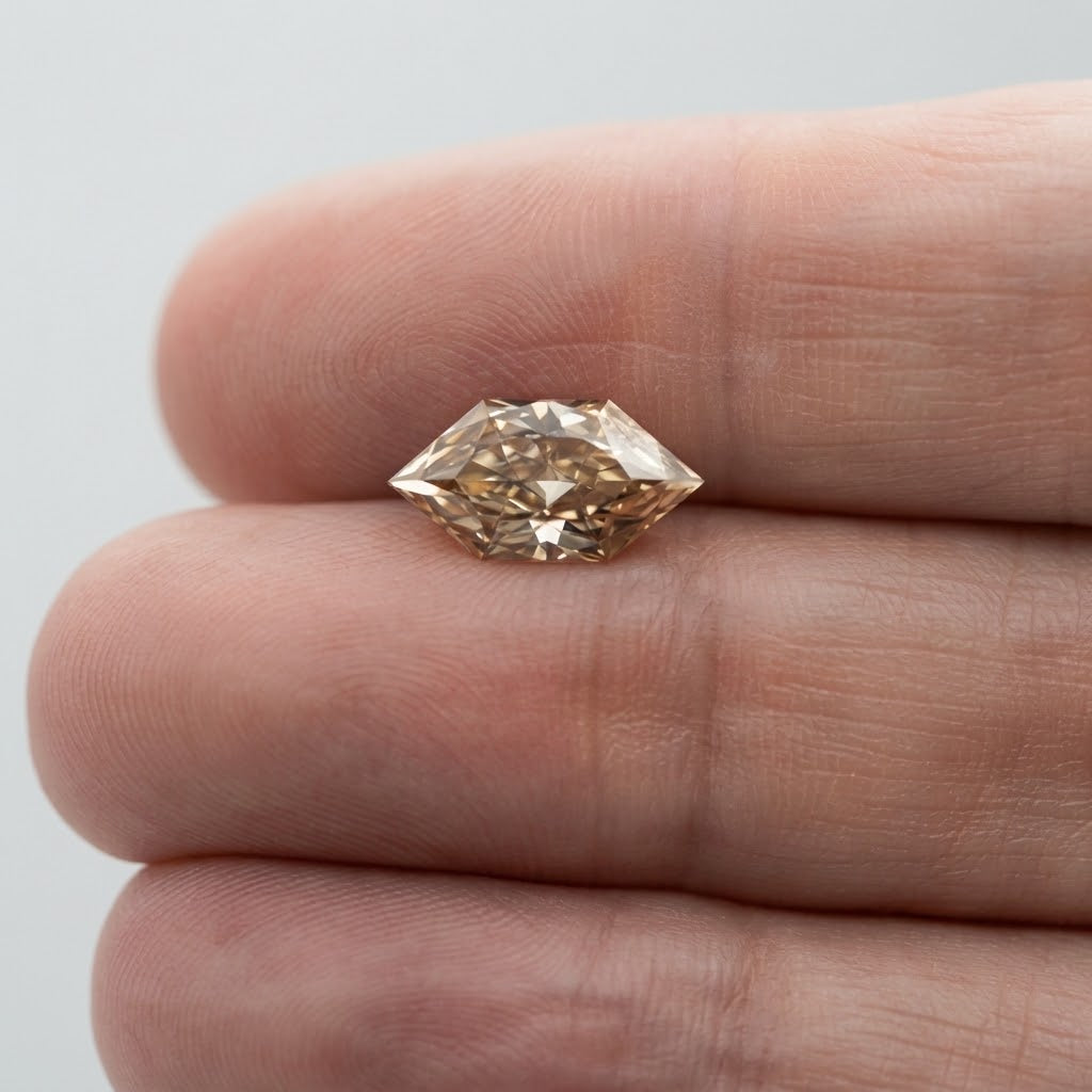 2.65ct Hexagon Long Brilliant Cut C3 VS1