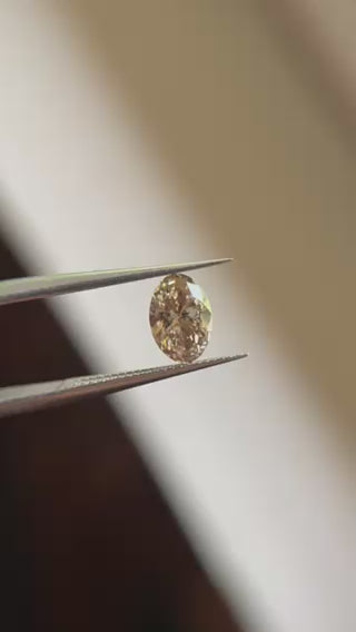 1.05ct Oval Brilliant Cut VS1 C4/Fancy Brown