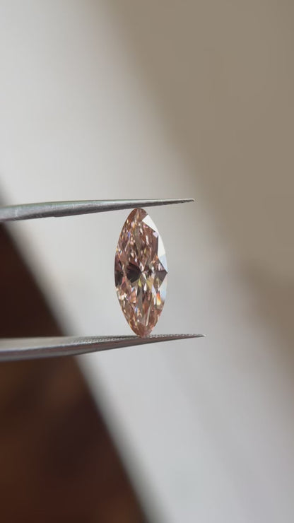 3.04ct Marquise Brilliant Cut VS1 C3 (Peachy)