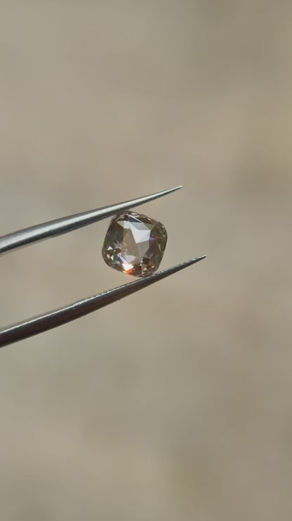 2.00ct Cushion Rosecut Cut VS1 C2