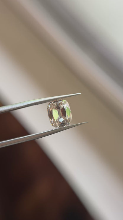 3.32ct Cushion Long Old Mine Cut SI1 (eye clean) C2