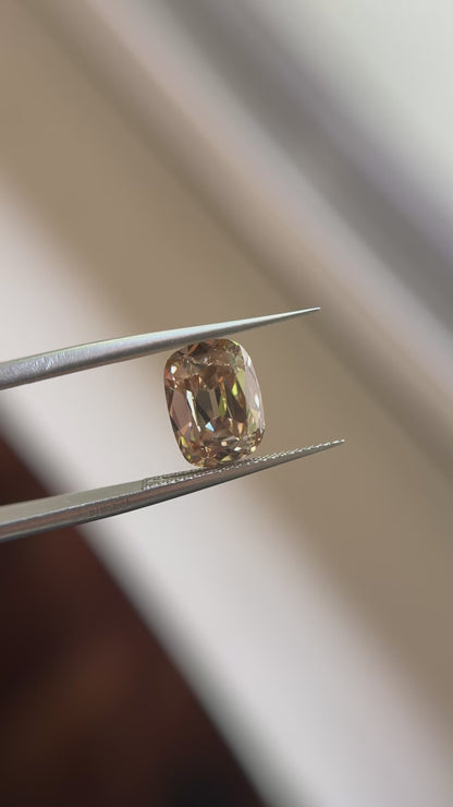 3.34ct Cushion Long Old Mine Cut VS2 C3