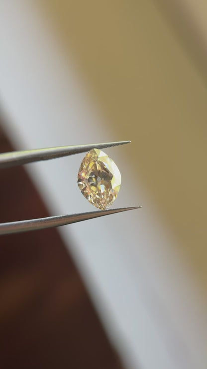 3.08ct Lozenge Old Mine Cut VS C3
