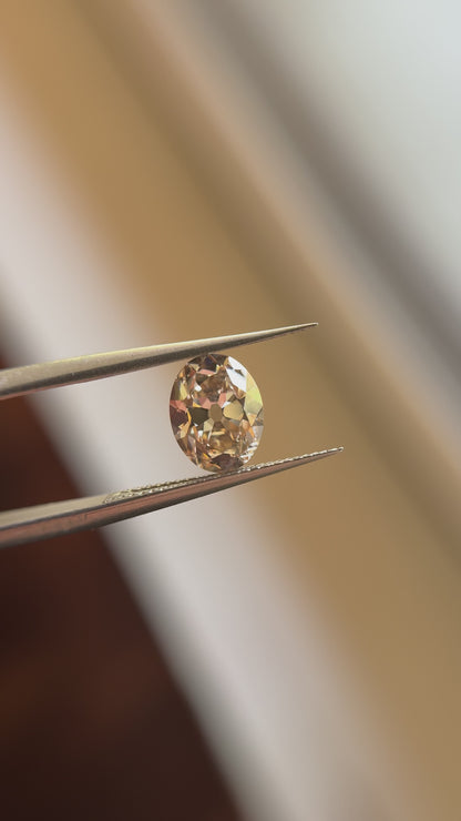 1.81ct Oval Old Mine Cut C2 VS