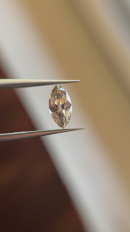 1.35ct Marquise Old Mine Cut C2 VS1