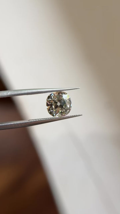 2.66ct Cushion Old Mine Cut VS1 J