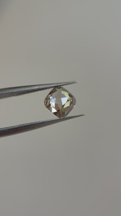 2.00ct Cushion Rosecut Cut VS1 C2