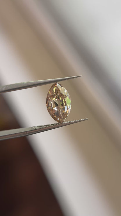 2.95ct Marquise Old Mine Cut VS1 C3