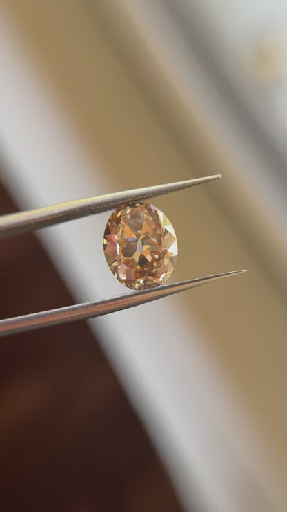 5.01ct Oval Old Mine Cut C3 (Fancy Brown) VVS2