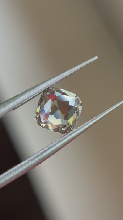 2.00ct Cushion Rosecut Cut VS1 C2
