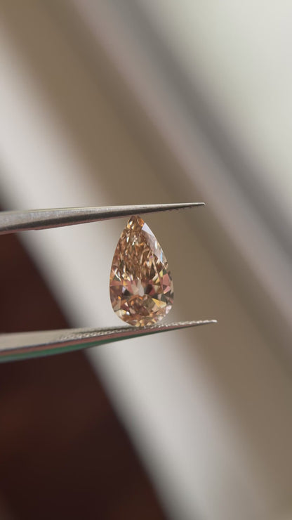 2.00ct Pear Long Old Mine Cut C3 VS2