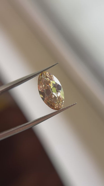 3.52ct Oval Old Mine Cut C4/Fancy Brown VS1