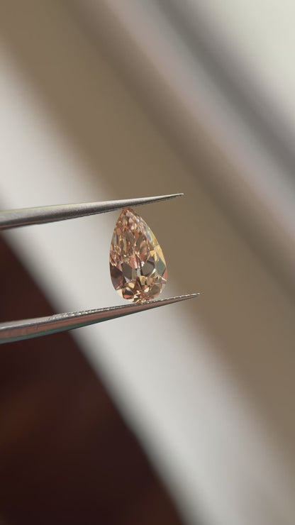 2.00ct Pear Old Mine Cut C3 VS1