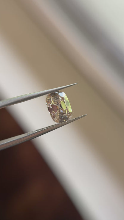 1.63ct Cushion Long Old Mine Cut VS1 C2