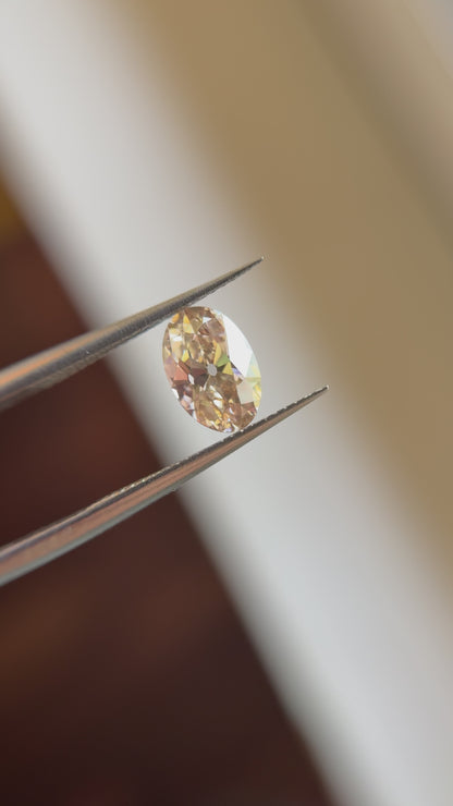 1.33ct Oval Old Mine Cut C2 VS1