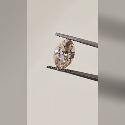 2.42ct Moval Old Mine Cut VS1 C3