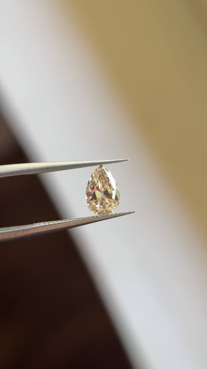 1.17ct Pear Old Mine Cut VS1 C2