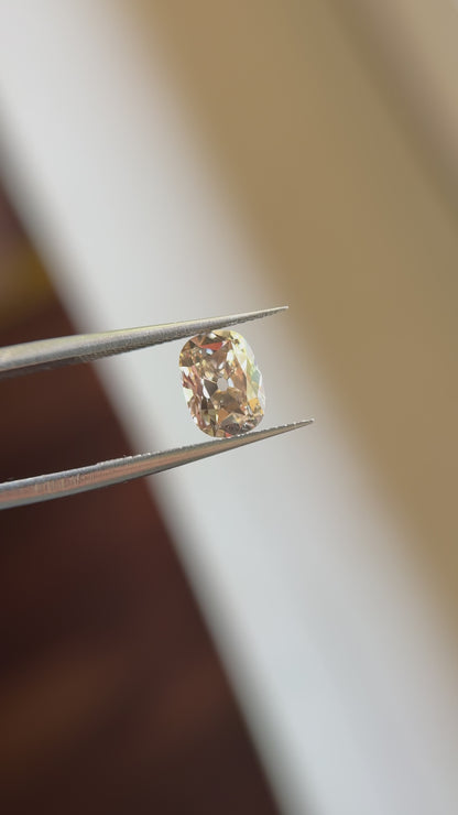 1.81ct Cushion Long Old Mine Cut C2 VS1